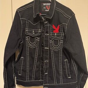 True Religion Black Denim x playboy